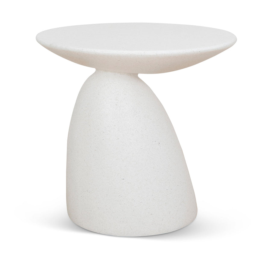 CST8976-CN 50cm Round Side Table - Full White