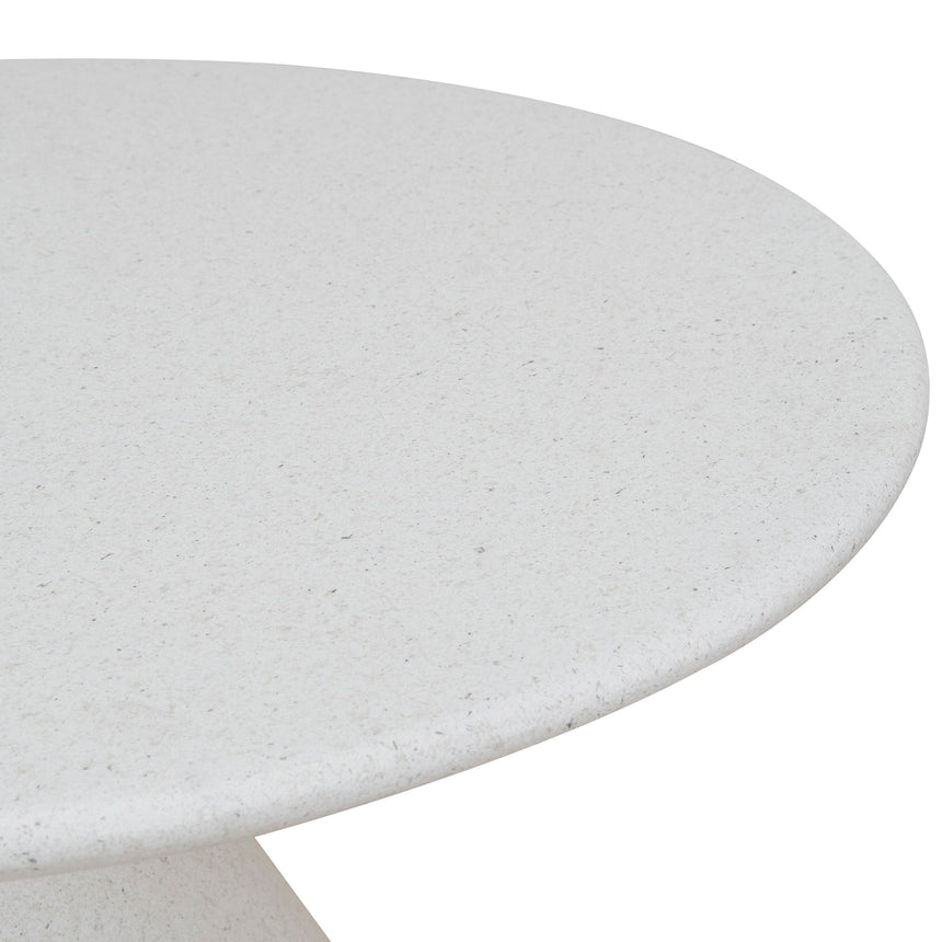 CST8806-NY 60cm Fibre Glass Side Table - White