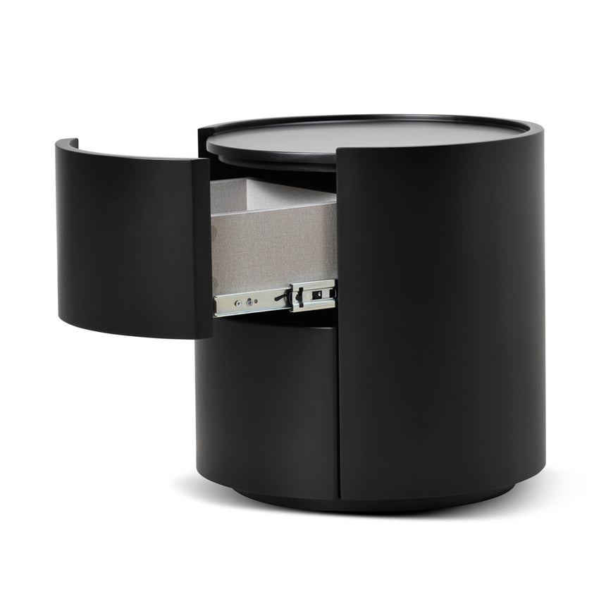 CST8850-IG Bedside Table - Full Matte Black