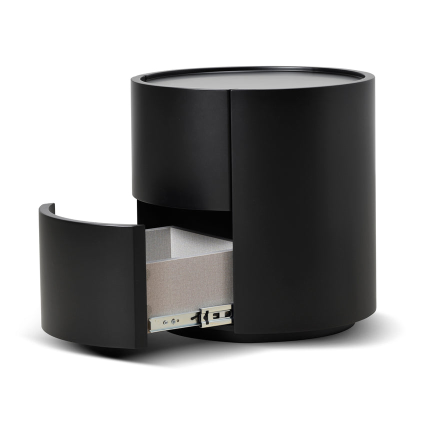 CST8850-IG Bedside Table - Full Matte Black