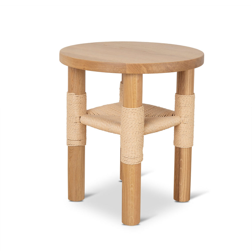 CST8870-OW 42cm Round Side Table - Natural