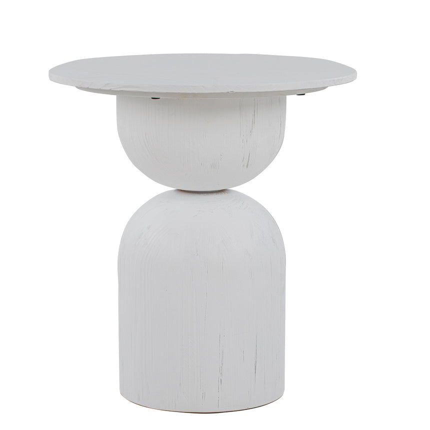 CST8956-NI Round Side Table - Full White