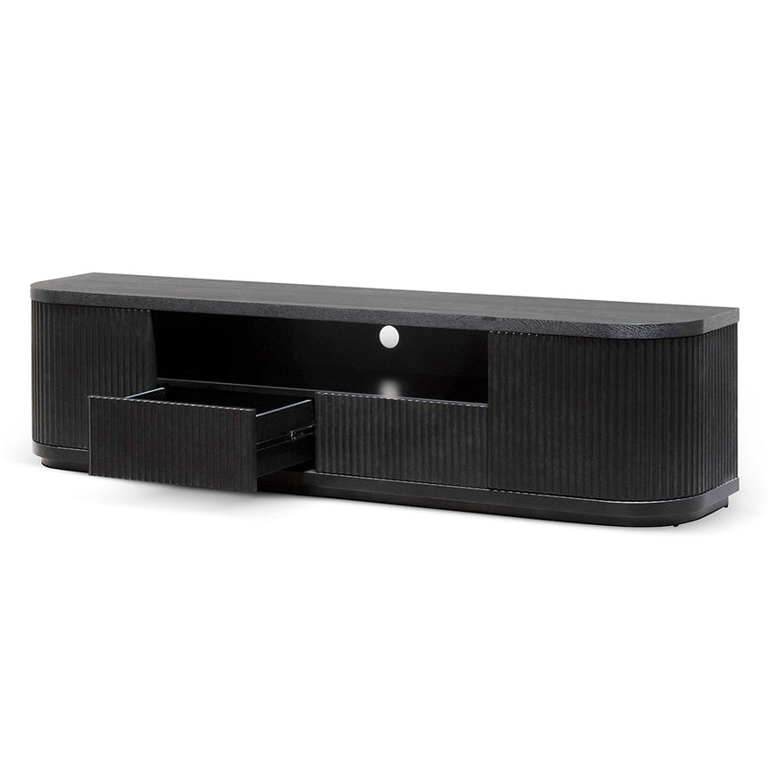 Ex Display - CTV6980-DW 2m Veneer Top Entertainment TV Unit - Full Black