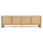 CTV8737-KK 2.1m Travertine Top TV Entertainment Unit - Creme Ash