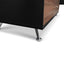 Ex Display - COT202-M 1.95m Executive Office Desk Left Return - Walnut - Black