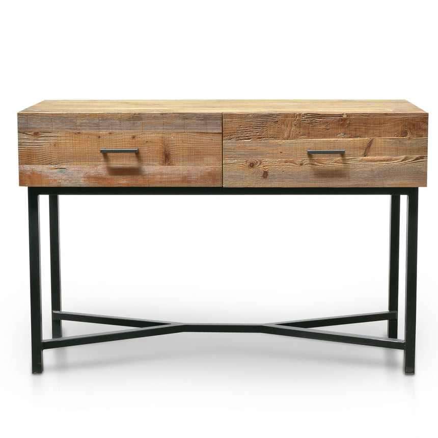 Ex Display - CDT2327-NI 1.2m Reclaimed Pine Console Table - Black Base