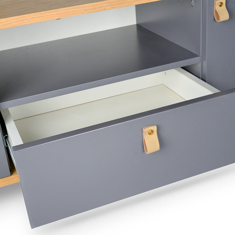 Ex Display - CTV2001-KD 150cm TV Unit With Grey Drawers