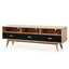 Ex Display CTV2603-KD 180cm Entertainment TV Unit In Natural - Black