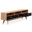 Ex Display CTV2603-KD 180cm Entertainment TV Unit In Natural - Black