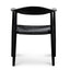 Ex Display - CDC6041-SD - Round Dining Armchair - Full Black