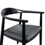 Ex Display - CDC6041-SD - Round Dining Armchair - Full Black