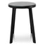 Ex Display - CBS2941-NH 46cm Wooden Seat Low Stool - Full Black