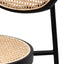 Ex Display - CBS6386-SD 65cm Natural Rattan Bar Stool - Black