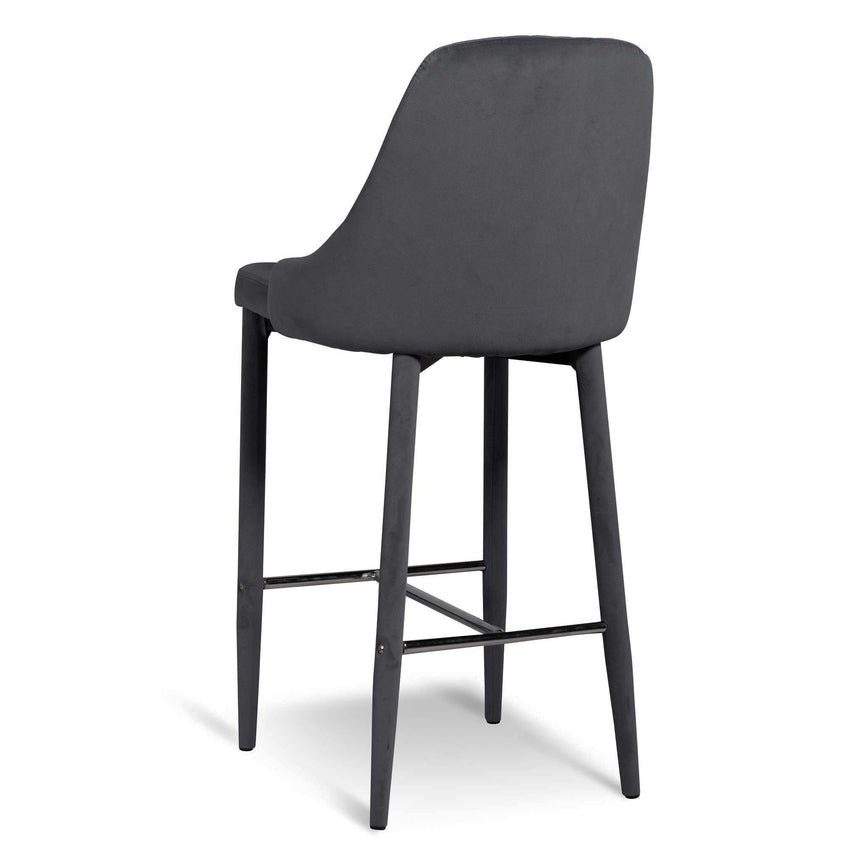 Ex Display - CBS6573-ST 65cm Bar Stool - Grey Velvet