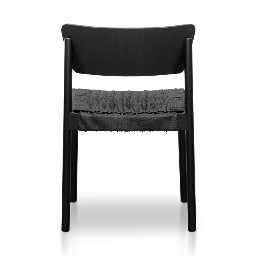 Ex Display - CDC8151-SD Rope Seat Dining Chair - Black