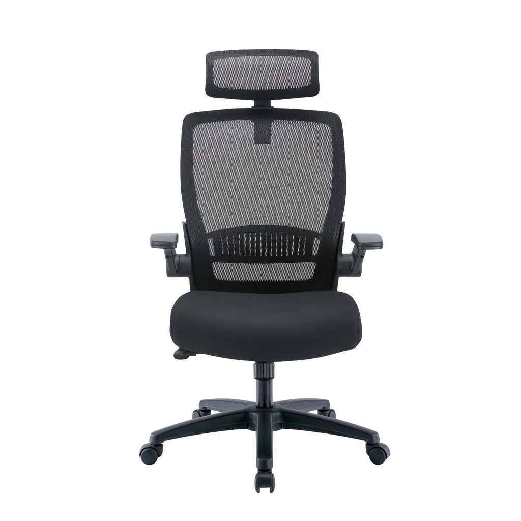 COC8252-UN Mesh Ergonomic Office Chair - Black | Calibre Furniture