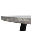 Ex Display - CDT2006-KL-TP6598 130cm Grey Marble Dining Table - Glass Top