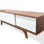 Ex Display - CTV360-BB 1.8m Scandinavian TV Entertainment Unit - Lowline - Walnut