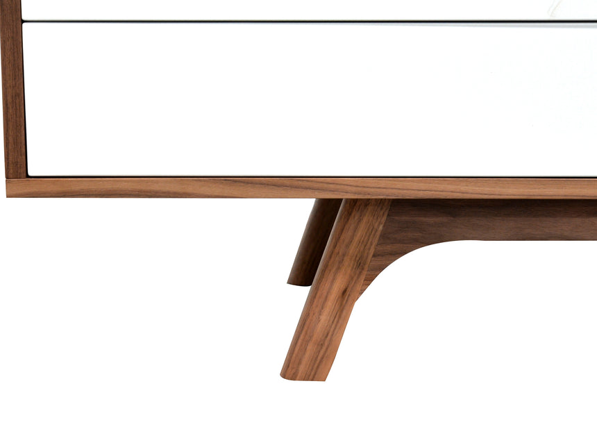 Ex Display - CTV360-BB 1.8m Scandinavian TV Entertainment Unit - Lowline - Walnut