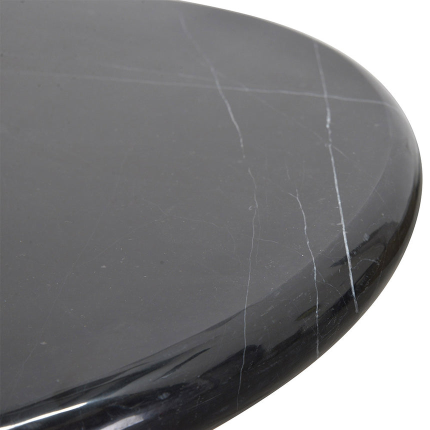 Ex Display - CCF2068-KL Black Marble Round Side Table