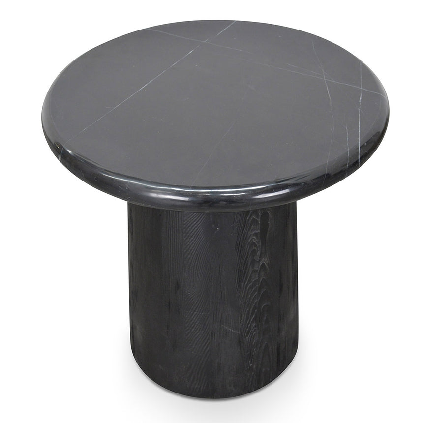 Ex Display - CCF2068-KL Black Marble Round Side Table