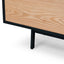 Ex Display - CTV2206-BB 2.3 Entertainment TV Unit - Black Frame - Natural Drawers