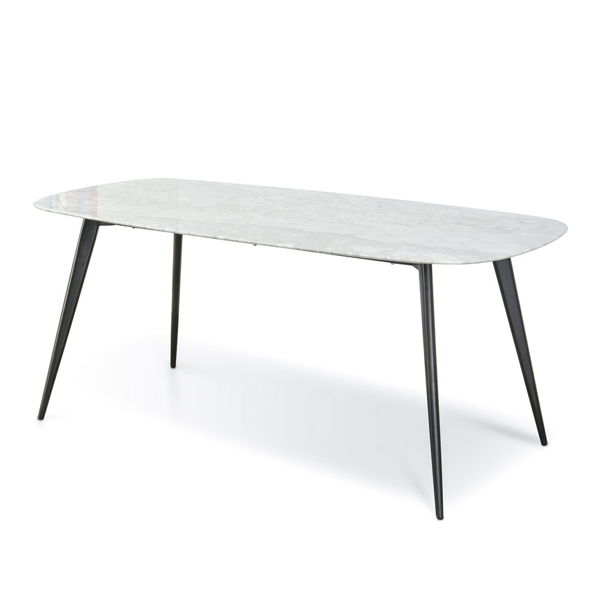 CDT8699-VA 3m Pill Shape Dining Table - Textured Espresso Black