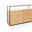 Ex Display - CDT2200-IG Natural Buffet - Oak - Black Frame