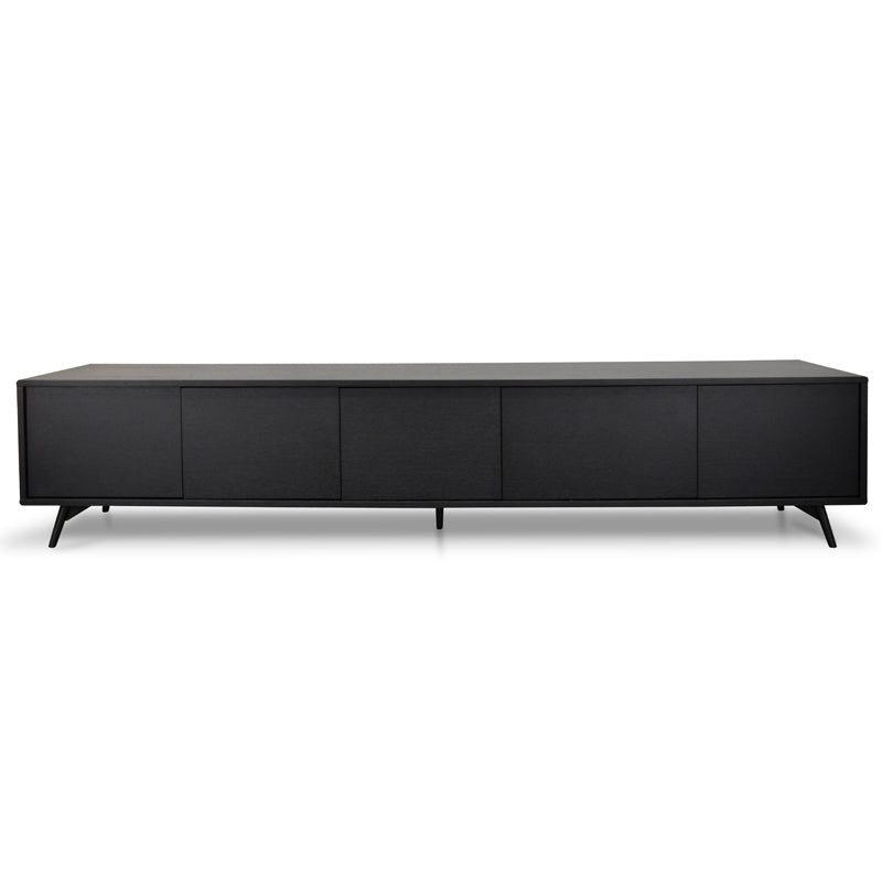 CTV108-BB 2.4m Entertainment TV Unit - Black Oak