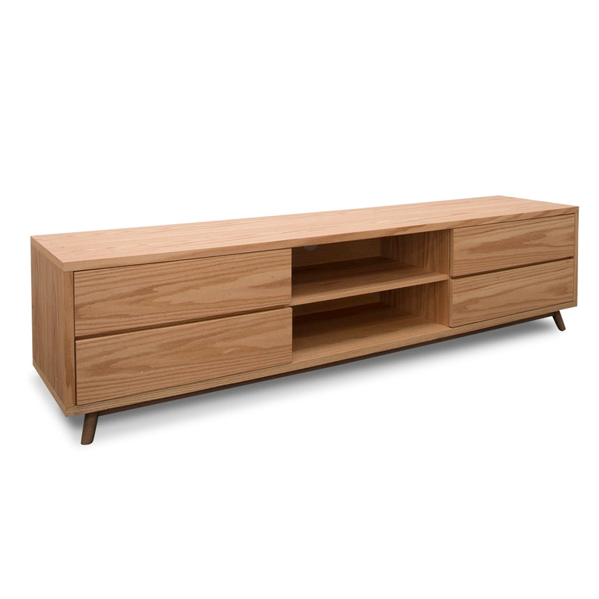 Ex Display - CTV371 Scandinavian 2m TV Entertainment Unit - Lowline - Natural