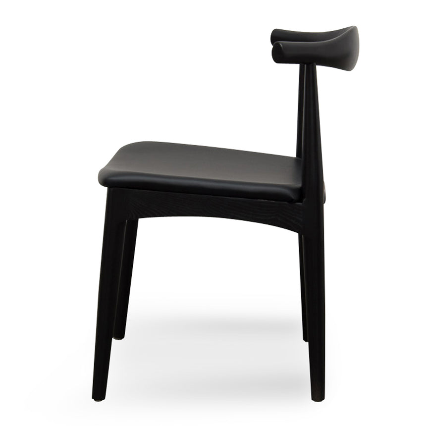 Ex Display - CDC183-SD Elbow Dining Chair - Black